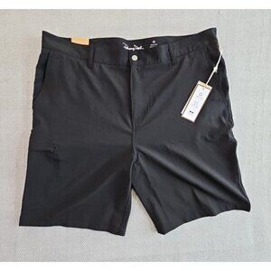 Panama Jack Shorts Men's 40 Black NWT Quick Drying 4 Way Stretch 8" Inseam NEW